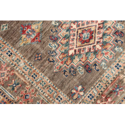 Tappeto Kazak Fine Pakistan 85x256 Marrone Terr