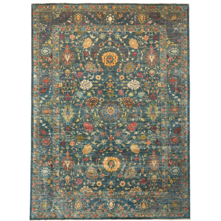 Rug Shahi Fine Pakistan 262x360 Petrol Blue Gol