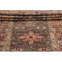 Tappeto Kazak Fine Pakistan 85x256 Marrone Terr
