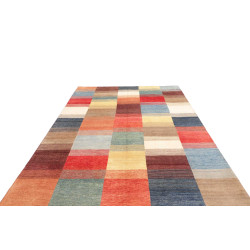 Tappeto Mosaic Pakistan 192x293 Blu Rosso