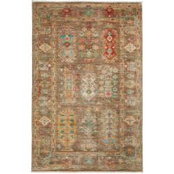 Rug Tribal Pakistan 83x126 Earthy Brown Turquoi