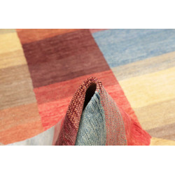 Tappeto Mosaic Pakistan 192x293 Blu Rosso