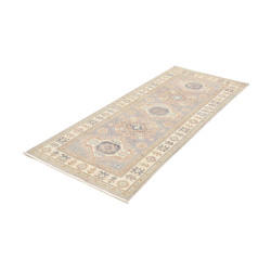 Rug Kazak Afghanistan 83x195 Light Grey Beige C
