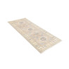 Rug Kazak Afghanistan 83x195 Light Grey Beige C