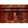 Rug Siva Pakistan 81x204 Bordeaux Red Beige Blu