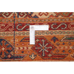 Rug Siva Pakistan 81x204 Bordeaux Red Beige Blu