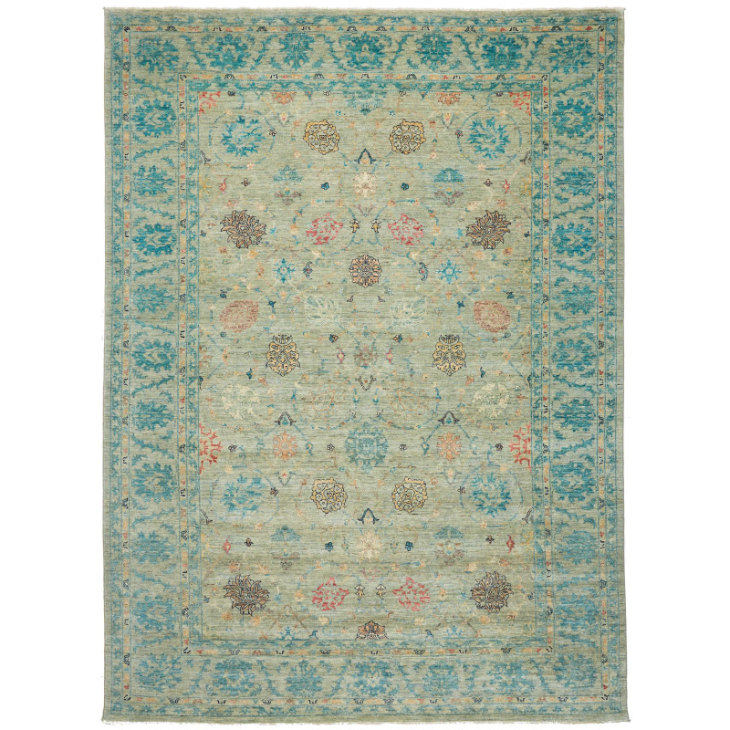 Rug Ziegler Fine Pakistan 246x339 Teal Turquoise