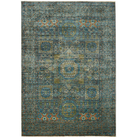 Rug Mamlouk Pakistan 168x240 Petrol Blue Green