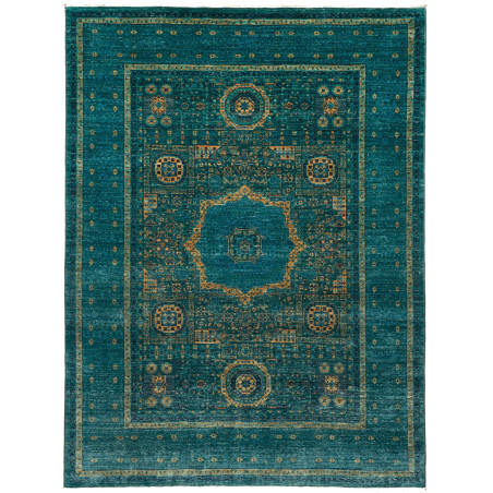 Rug Mamlouk Pakistan 152x206 Petrol Blue Antiqu