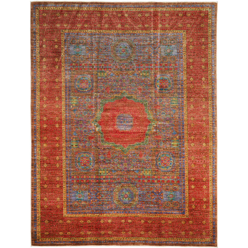 Rug Mamlouk Pakistan 177x235 Brick Red Indigo B