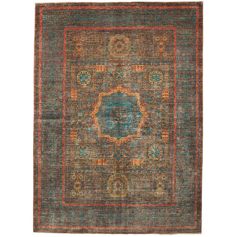 Rug Mamlouk Pakistan 169x232 Petrol Blue Antiqu