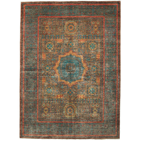 Rug Mamlouk Pakistan 169x232 Petrol Blue Antiqu
