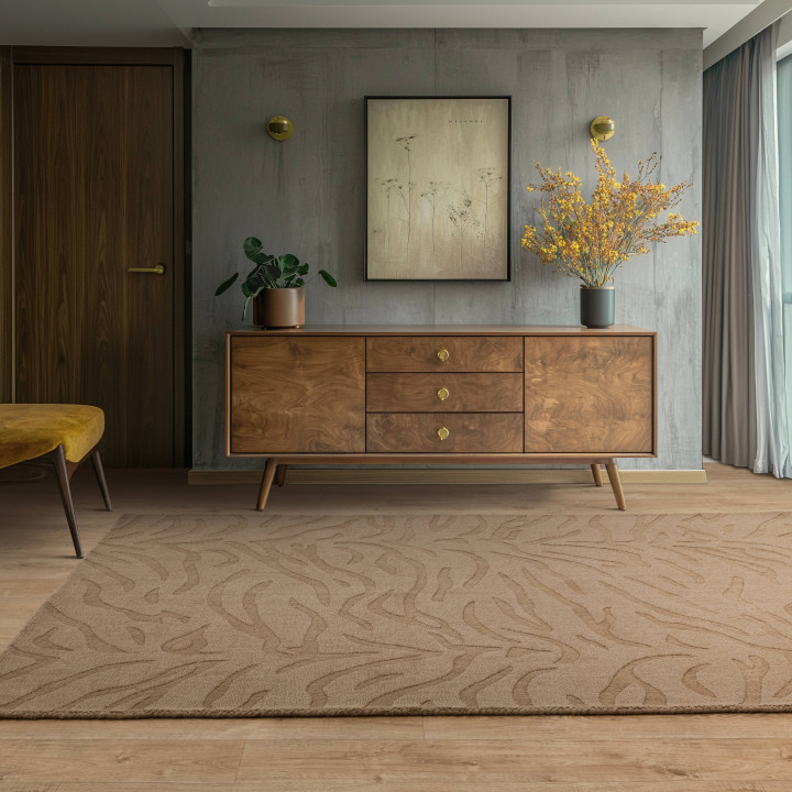 Tappeto Tigra figurativo marrone e tortora 120x1