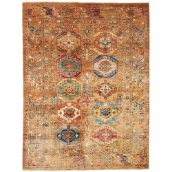Rug Tribal Pakistan 149x202 Earthy Brown Gold