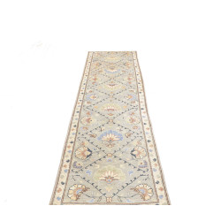 Rug Kazak Co 77x302 Seafoam Green Pastel Blue