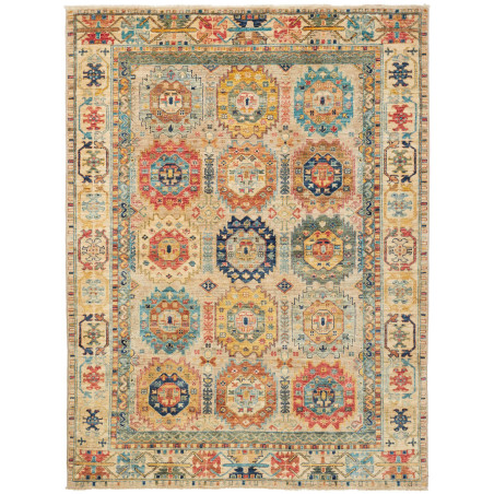 Rug Tribal Pakistan 147x197 Beige Of Teal Terra