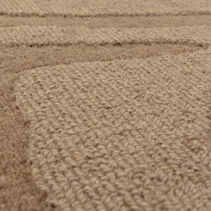 Rug Tigra abstract brown taupe 160x230 cm