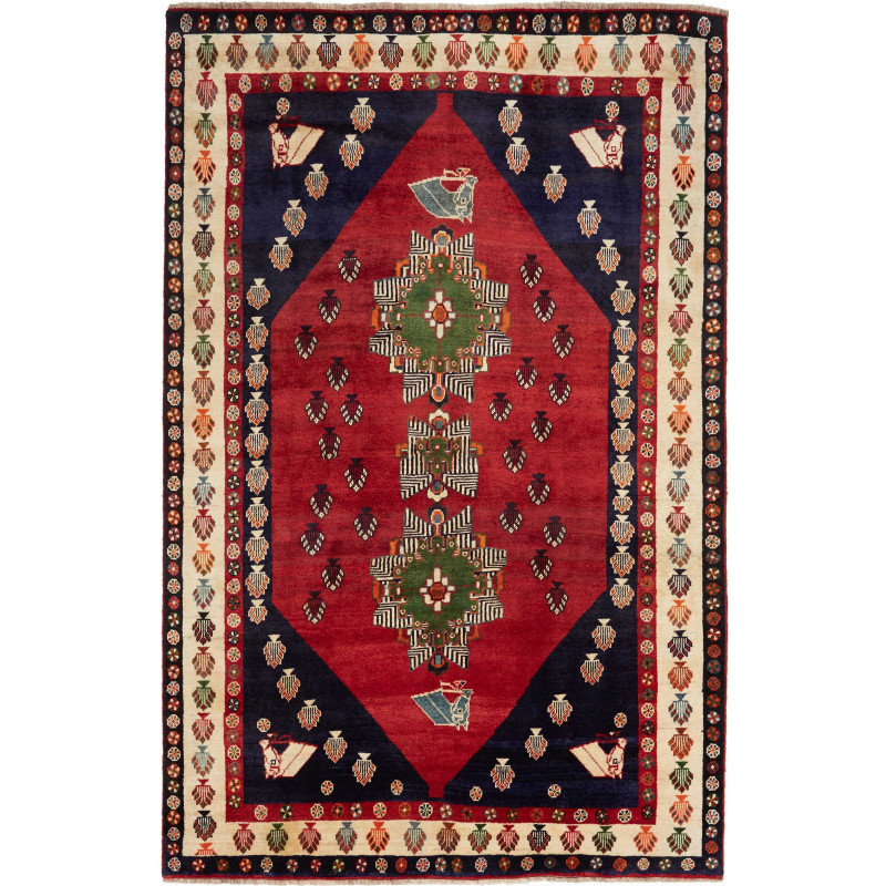 Shiraz 160x245 Cm Shiraz Persia Hand-carded Wool