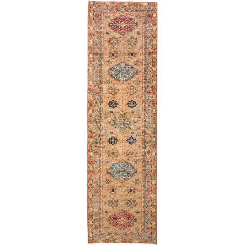 Kazak Fine 83x296 Cm Kazak Fine, Pakistan, Hand-carded Wool