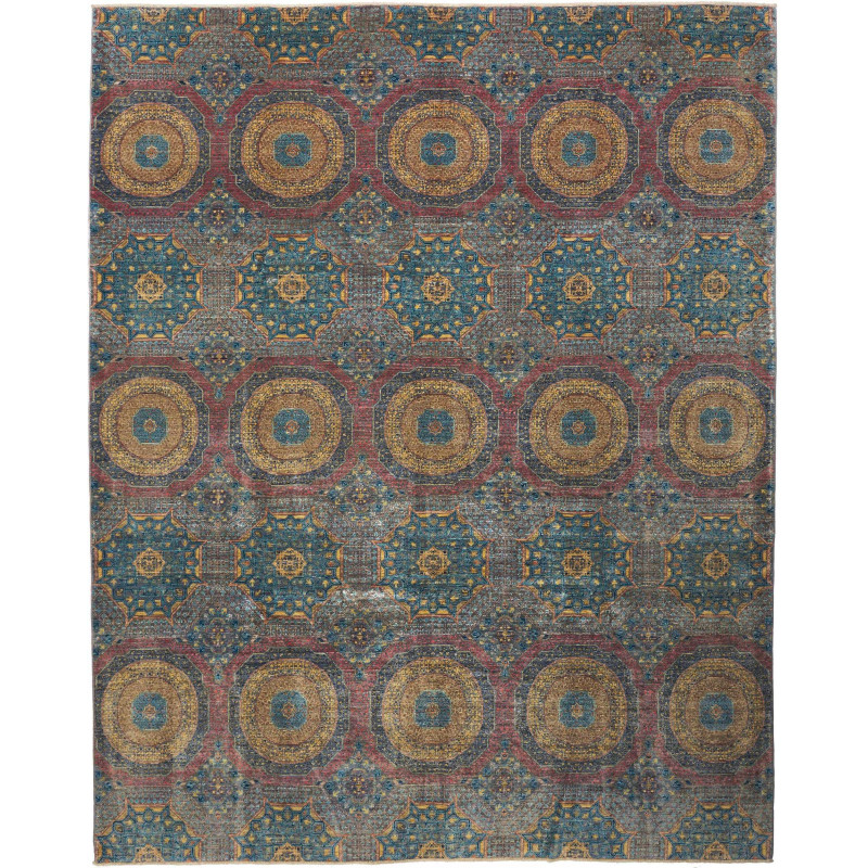 Mamlouk 246x303 Cm Mamlouk Pakistan, Hand-carded Wool (warp: