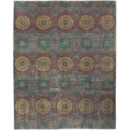 Mamlouk 246x303 Cm Mamlouk Pakistan, Hand-carded Wool (warp: