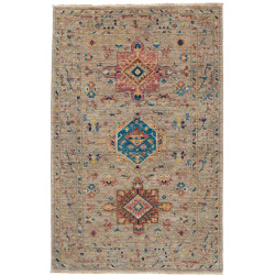 Rug Tribal Pakistan 95x152 Beige Cerise Pink