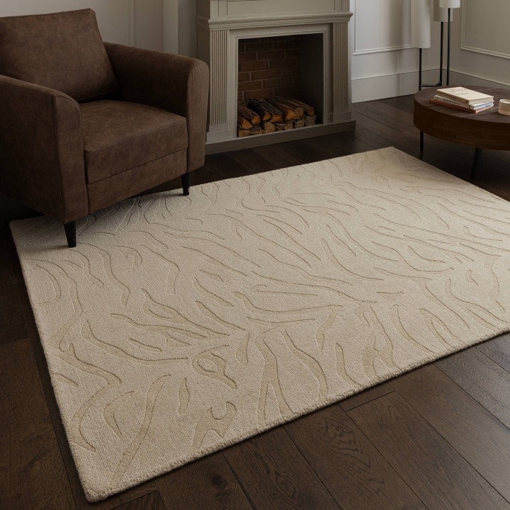 Rug Tigra figurative beige sand 200x290 cm