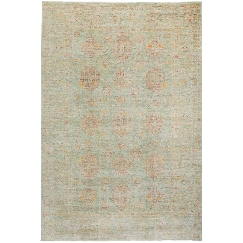 Rug Tribal Pakistan 196x290 Aqua Mint Green
