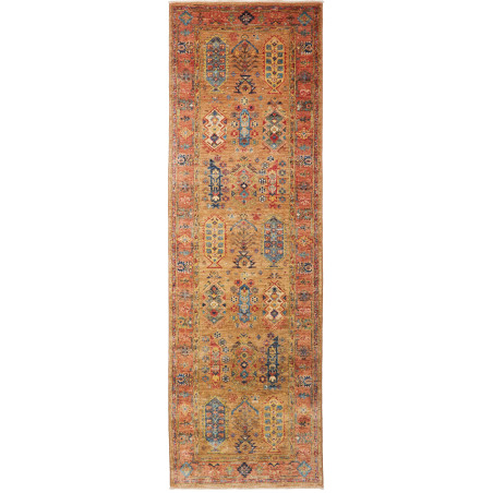 Rug Tribal Pakistan 80x260 Golden Ochre Terraco