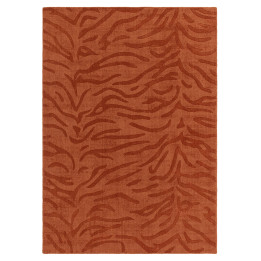 Rug Tigra figurative rust orange terracotta 120x