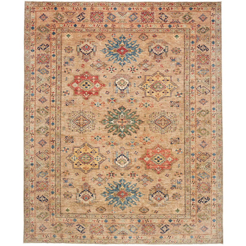 Kazak Fine 251x307 Cm Kazak Fine, Pakistan, Hand-carded Wool