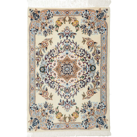 Nain 9la 62x95 Cm Nain 9la, Persia, Hand-carded Wool And