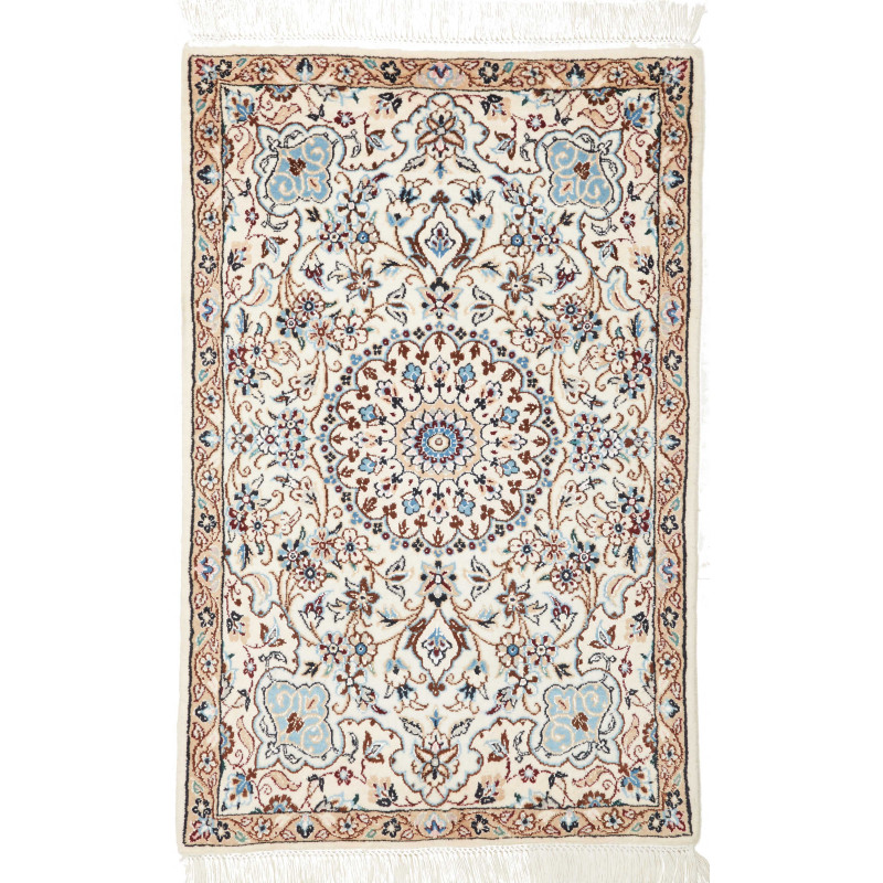Nain 9la 61x96 Cm Nain 9la, Persia, Hand-carded Wool And