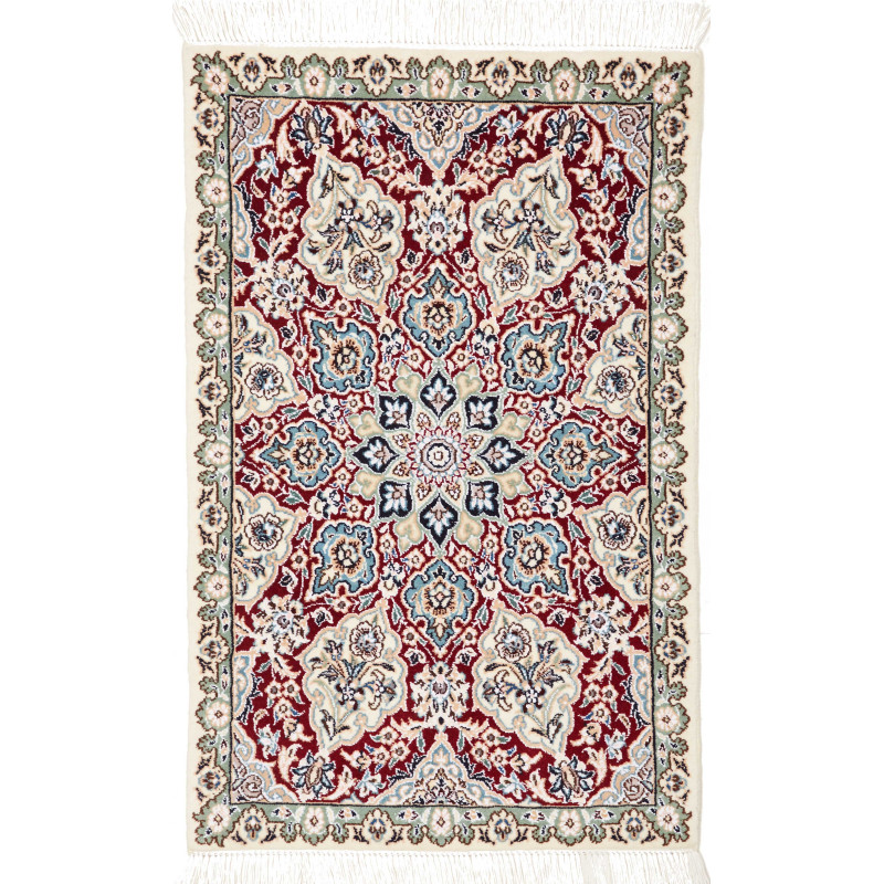Nain 9la 60x93 Cm Nain 9la, Persia, Hand-carded Wool And
