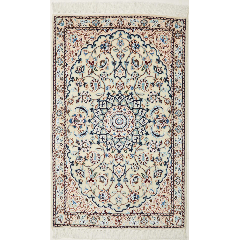 Nain 9la 60x97 Cm Nain 9la, Persia, Hand-carded Wool And