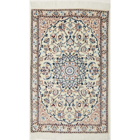 Nain 9la 60x97 Cm Nain 9la, Persia, Hand-carded Wool And