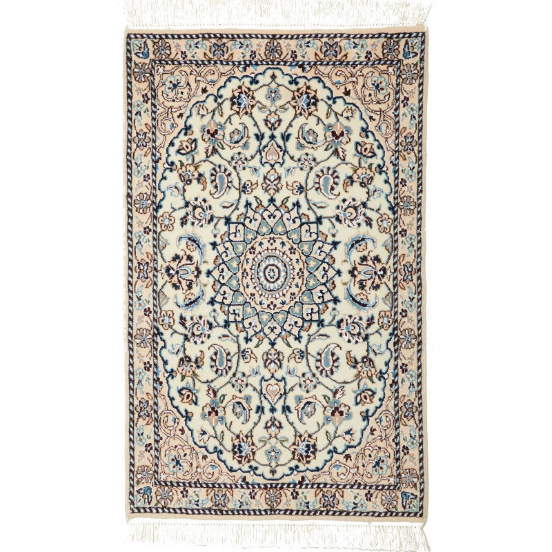 Nain 9la 60x96 Cm Nain 9la, Persia, Hand-carded Wool And