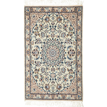 Nain 9la 60x96 Cm Nain 9la, Persia, Hand-carded Wool And