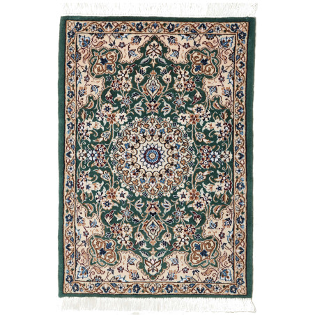 Nain 9la 63x92 Cm Nain 9la, Persia, Hand-spun Wool And Silk,