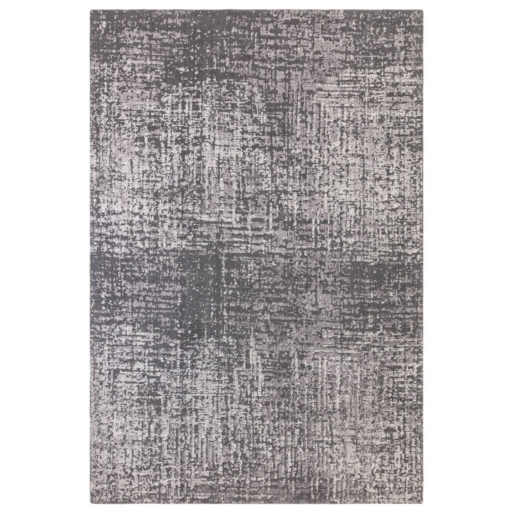 Rug Torino abstract grey silver 200x290 cm