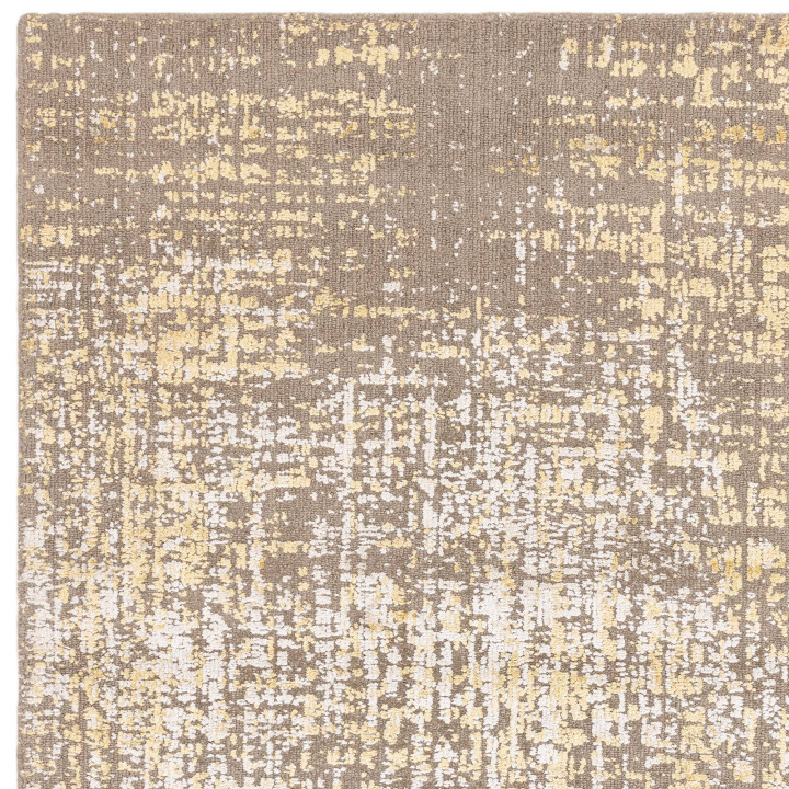 Tappeto Torino astratto giallo oro e beige 120x1