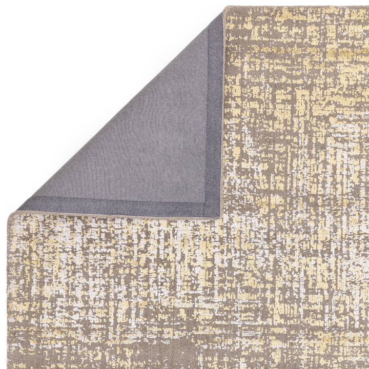 Tappeto Torino astratto giallo e tortora 160x230