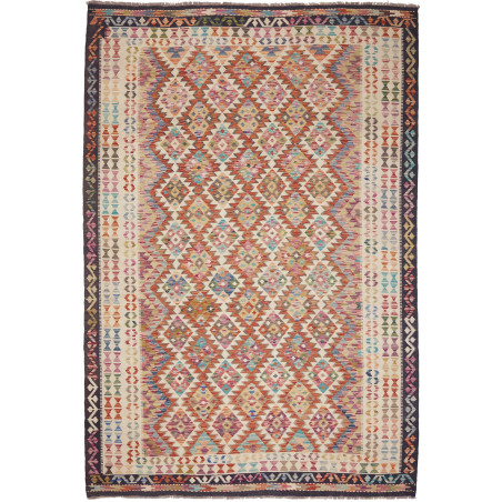 Kilim 198x294 Cm Kilim, Afghanistan, Hand-carded Wool (warp: