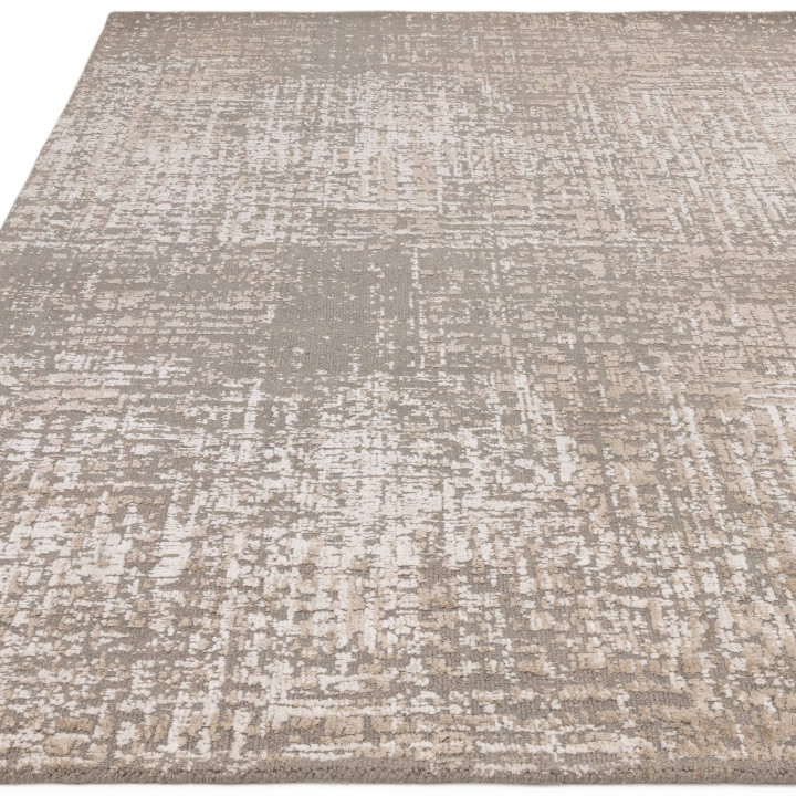 Tappeto Torino astratto beige e tortora 120x170