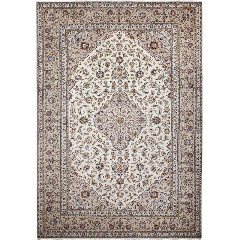 Kashan 243x350 Cm Kashan, Persia, Hand-carded Wool (warp: