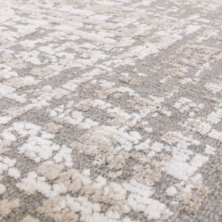 Tappeto Torino astratto beige e tortora 120x170