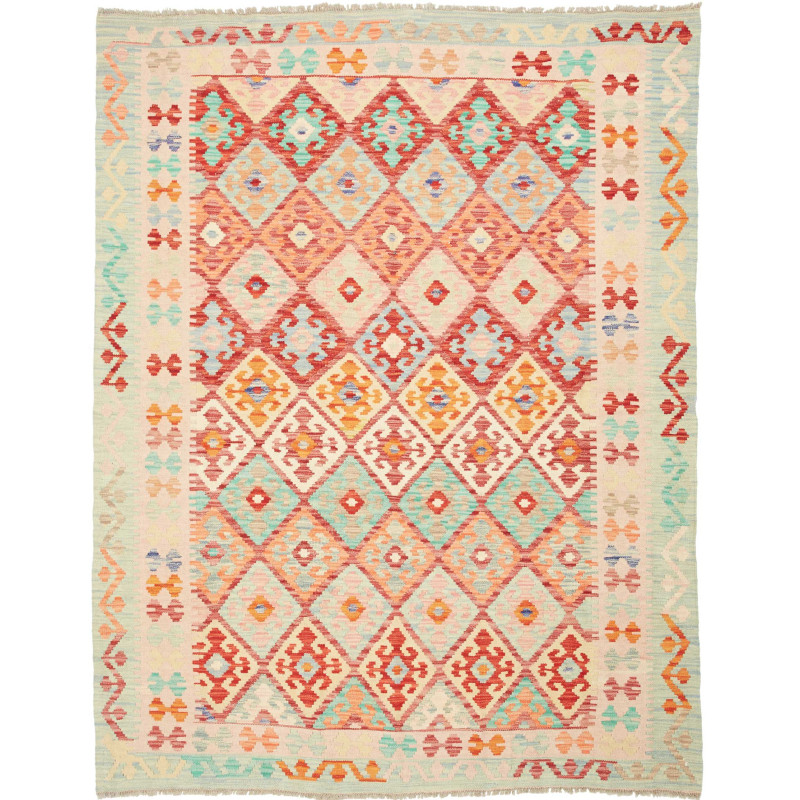 Kilim 156x197 Cm Kilim, Afghanistan, Hand-carded Wool (warp: