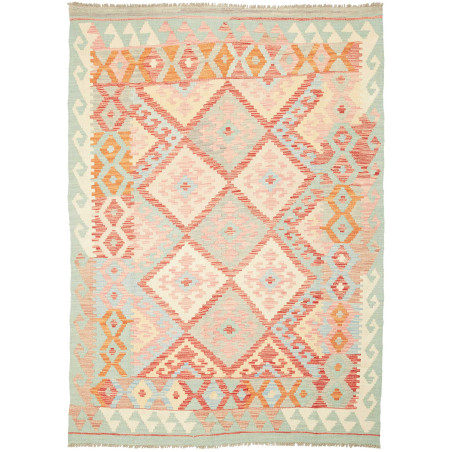 Rug Kilim Afghanistan 147x201 Light Mint Green