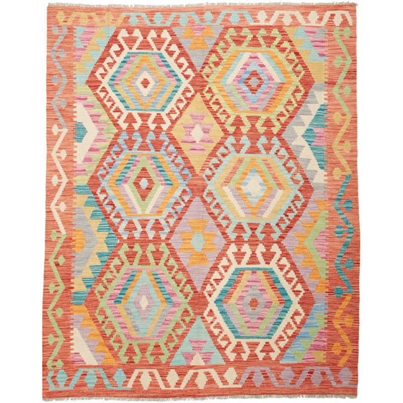 Kilim 153x192 Cm Kilim, Afghanistan, Hand-carded Wool (warp: