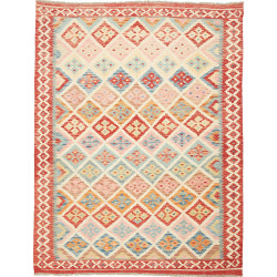 Kilim 158x204 Cm Kilim Afghanistan Hand-carded Wool, Cotton